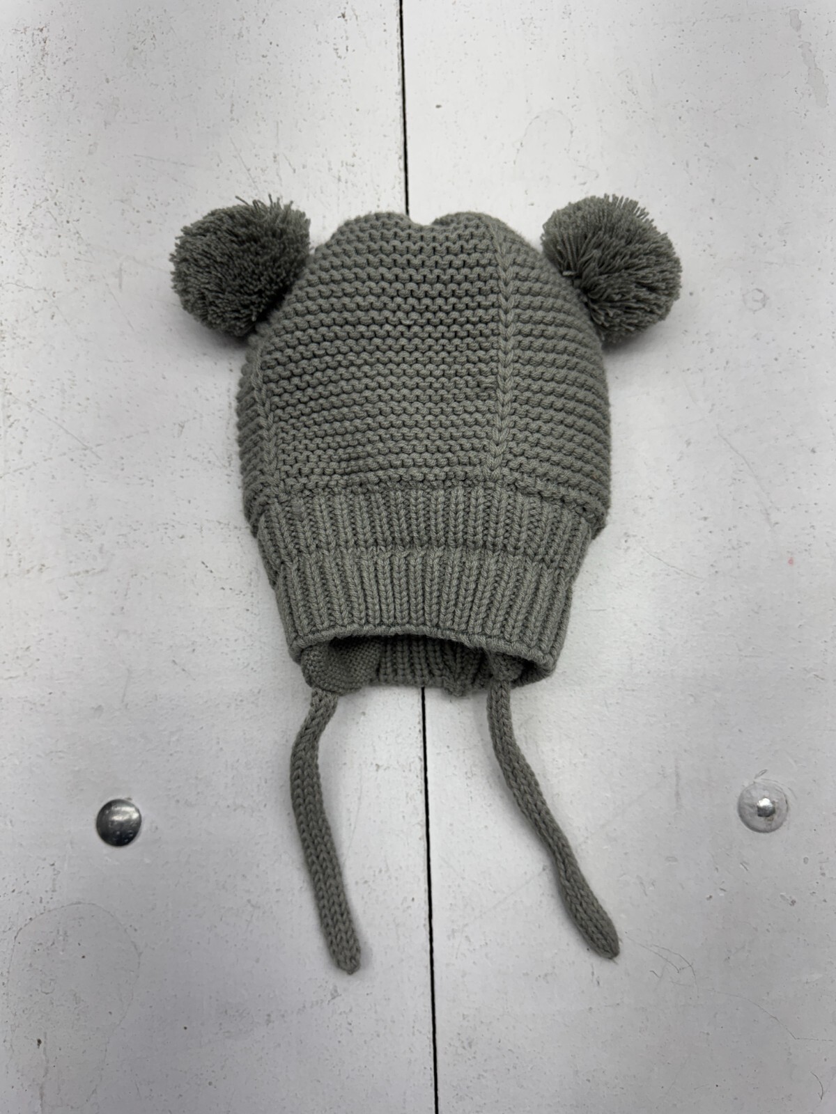 Langzhen Grey Knit Beanie Kids Size Medium