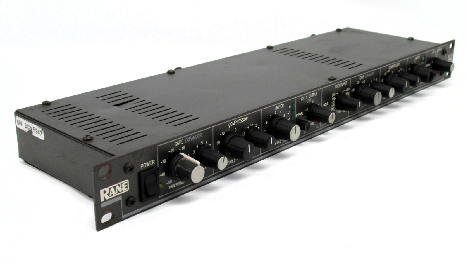 1U Rane DC24 Dynamic Controller Compressor Limiter Gate Expander No Psu