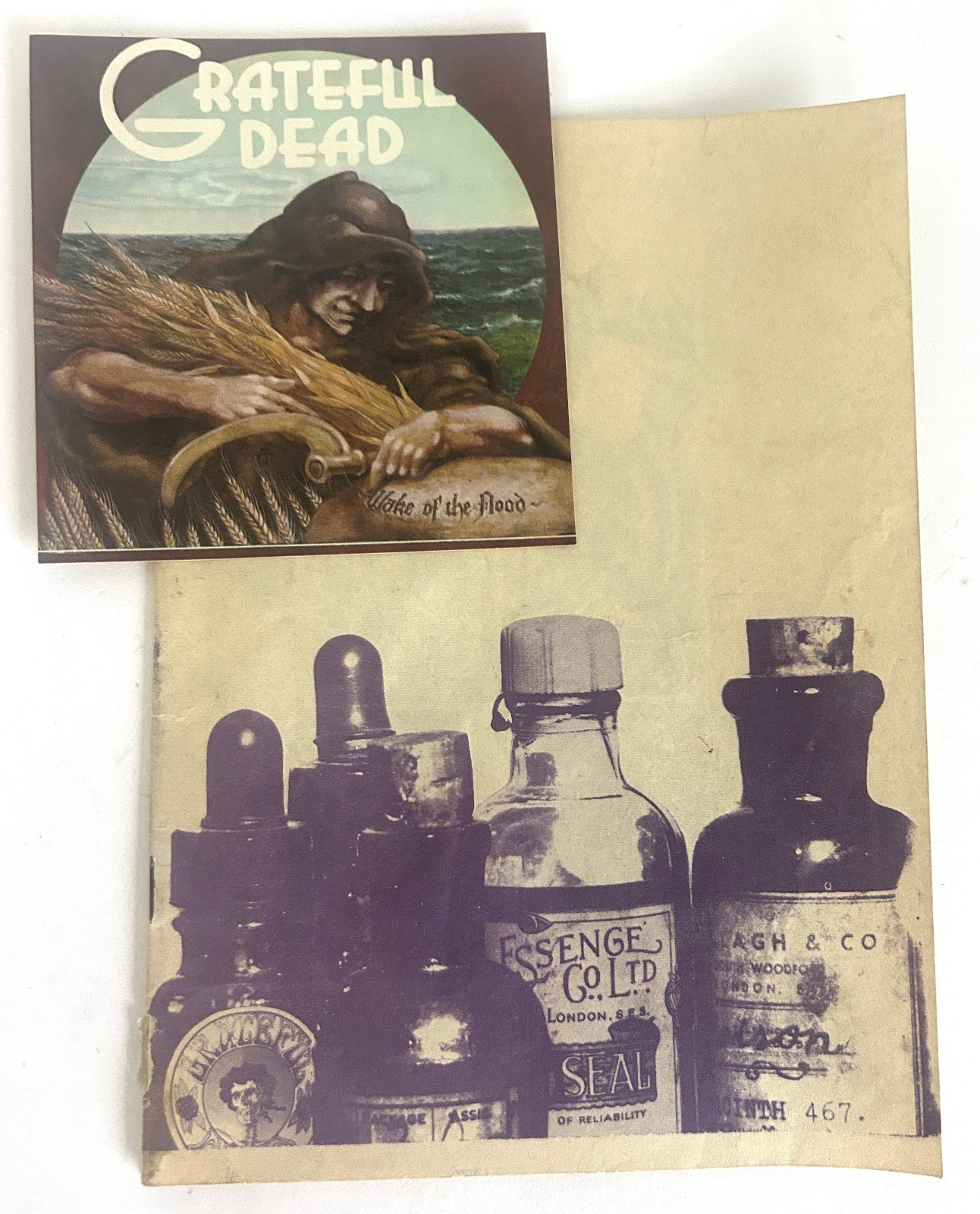 Grateful Dead Wake The Flood 1973 hype sticker + 16 page booklet