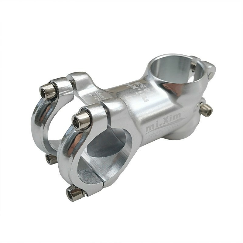 31.8*60MM Mountain Bike Riser Bike Stem Road Bike Silver Bicycle Stem