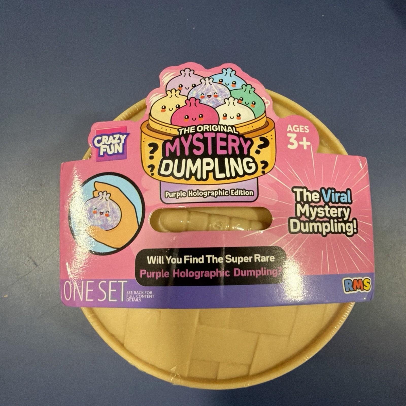 RMS Crazy Fun Mystery Purple Holographic Edition Squishy Dumpling Bun