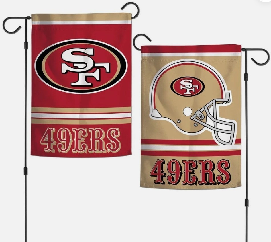 SAN FRANCISCO 49ERS  12"X18" 2 SIDED GARDEN FLAG NEW WINCRAFT 👀🏈