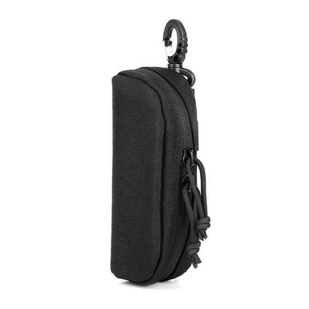 Tactical MOLLE Glasses Case Shockproof Eyeglasses Sunglasses Belt Box with Clip