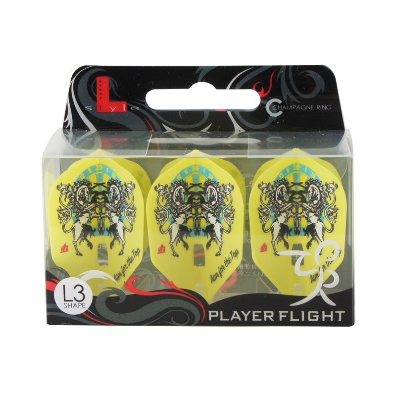 [Flight L] [Shibata Toyokazu Ver.1L3] [Shape Yellow] Darts Flight
