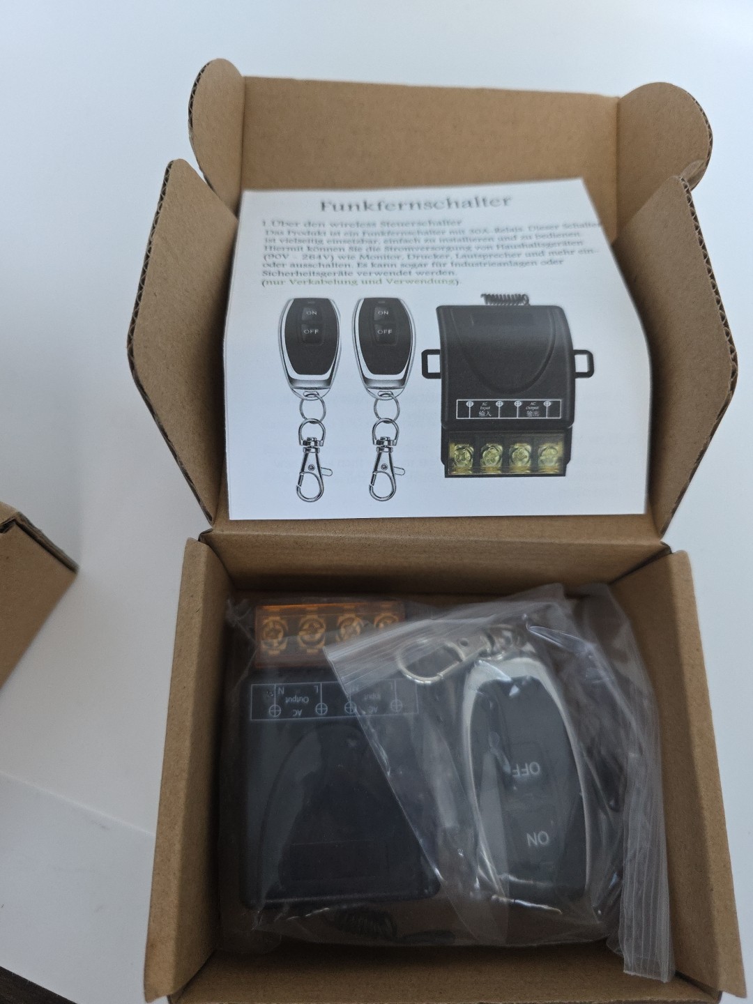 Pack Of 2  Wireless Remote Control Light Switch Transmitter For Water Pump Lamp