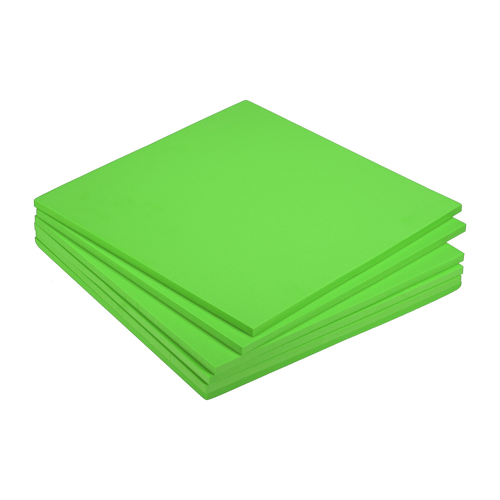 EVA Foam Sheets Green 9.8 Inch x 9.8 Inch 7mm Thick Crafts Foam Sheets Pack of 6