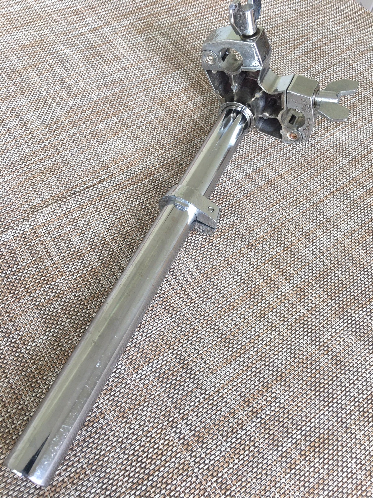 1980 VINT. REMO MASTERTOUCH DOUBLE TOM HOLDER POLE w/2 WING NUTS,MEMORY LOCK USA