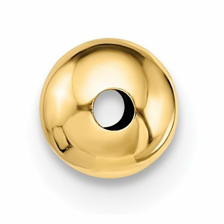 4 Pieces 5mm 14K Yellow Gold Seamless Smooth Bead