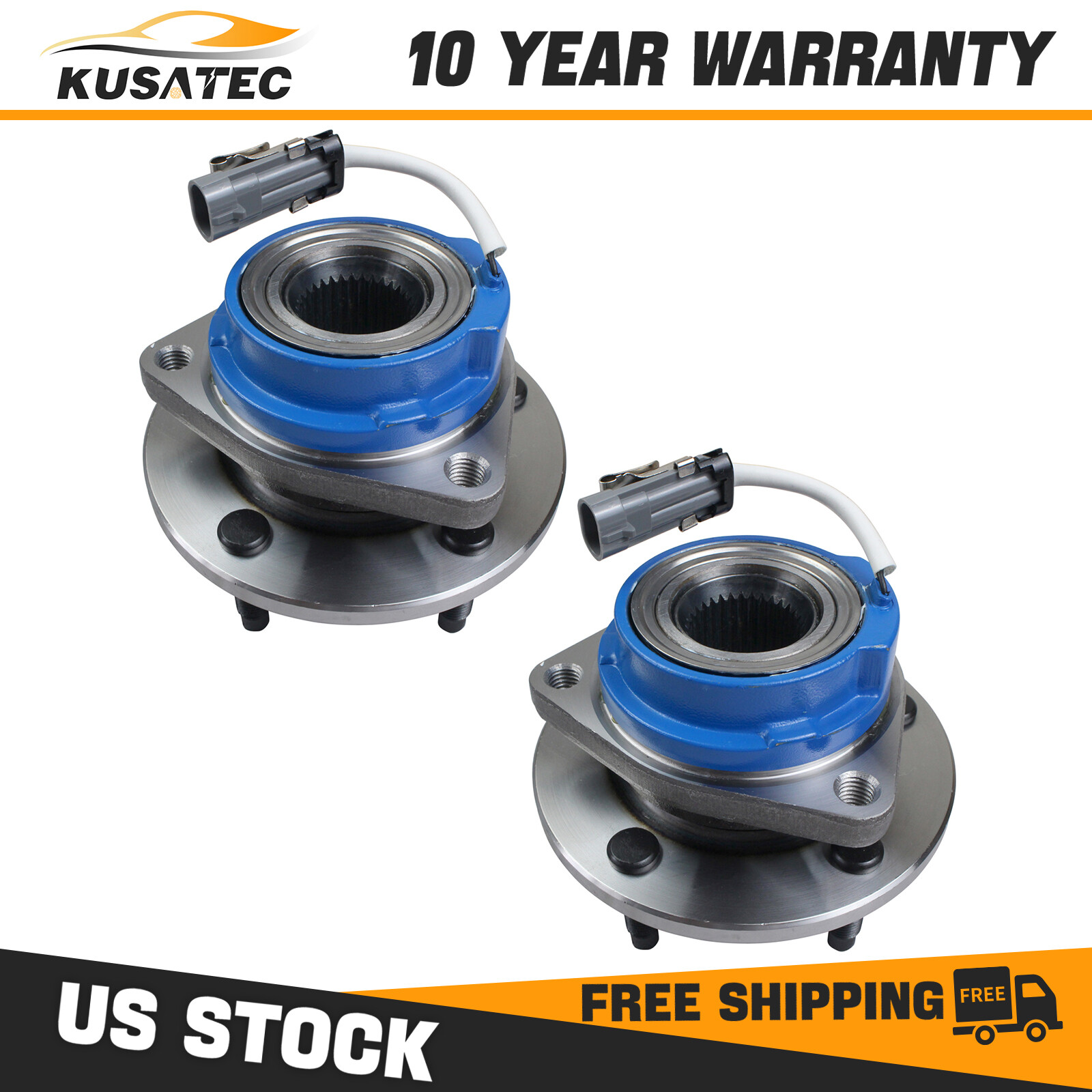 Pair (2) Front Wheel Hub Bearing Assembly For Chevy Impala Buick LeSabre Pontiac