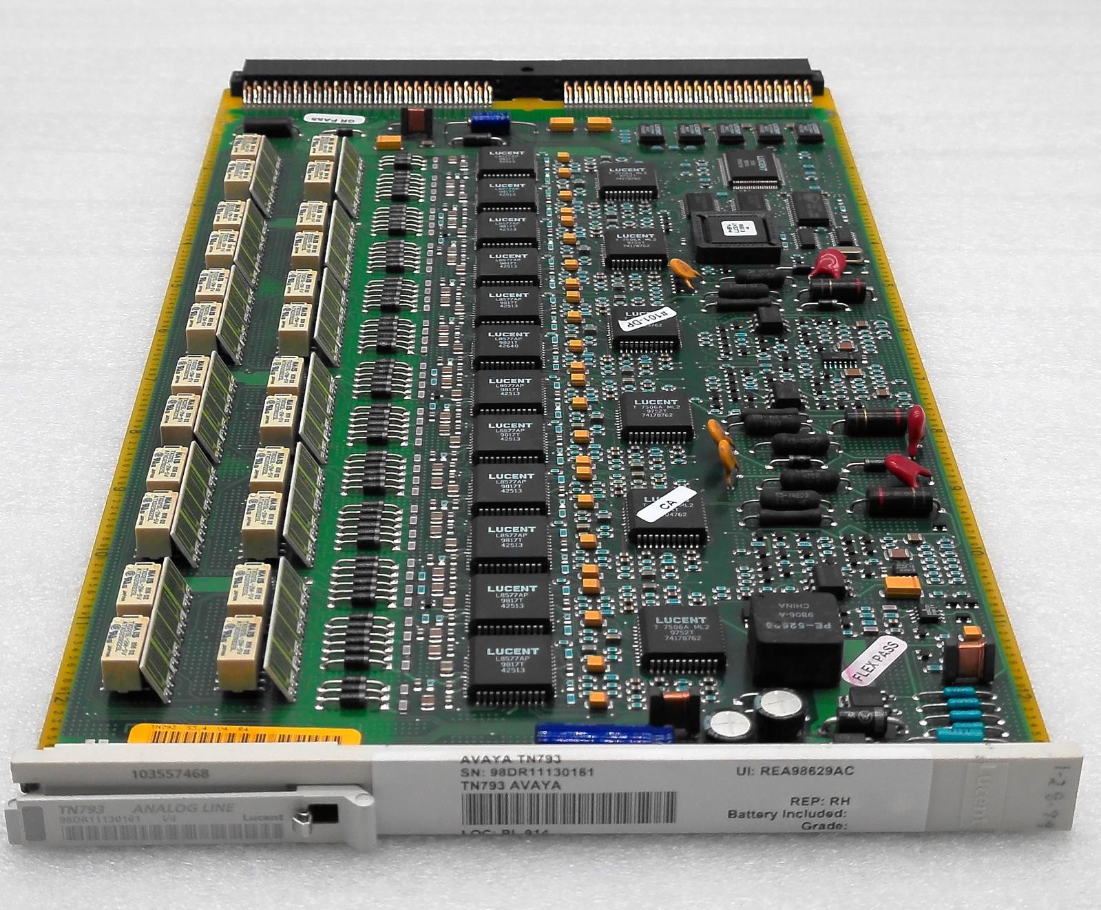 AVAYA TN793 ANALOG LINE V4 103557468 24-PORT CIRCUIT BOARD
