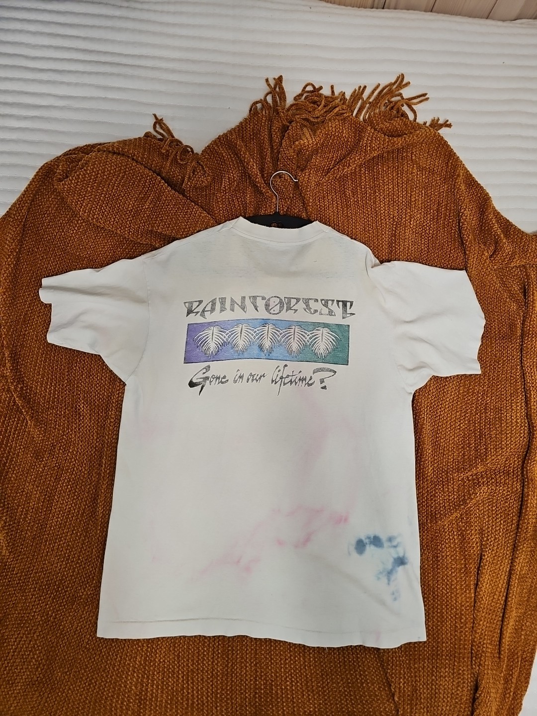 Grateful Dead T-Shirt Vintage 1987 Rainforest Panther Mikio GDM XL Single Stitch