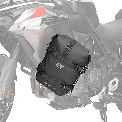 Motorcycle Front Bumper Bag Tail Bag Motorbike Side Bag Full 6L Black