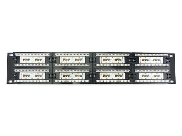 CNAweb 48 Port Cat5e 2U Rackmount 110 RJ45 Network Patch Panel 568A 568B