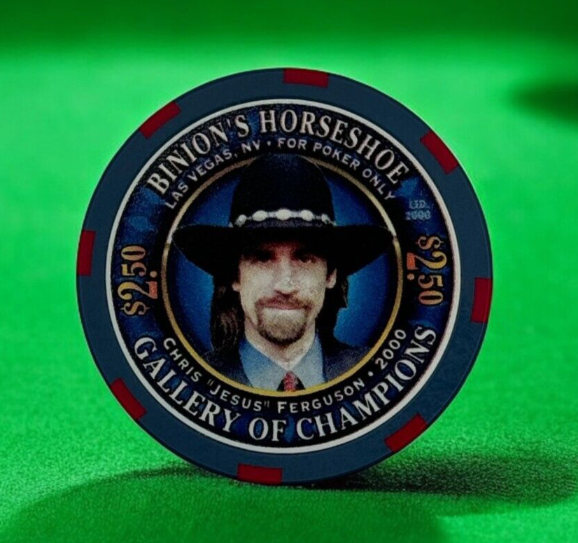 BINION'S HORSESHOE CASINO LAS VEGAS $2.50 POKER ONLY FERGUSON CHIP