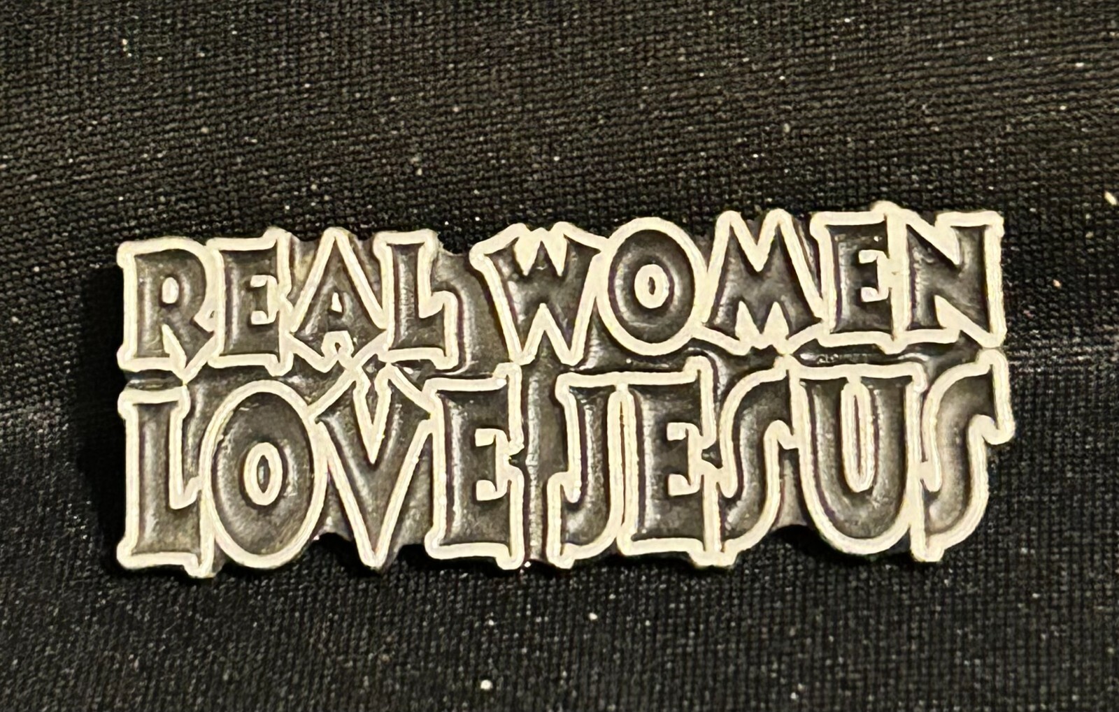 #2027 REAL WOMEN LOVE JESUS +1 PACK 10 PIN SAVERS:  LAPEL PIN FREE S&H AVAILABLE