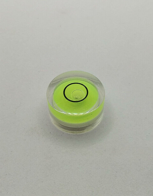 4pcs Acrylic Ø19x10mm Round Bullseye Spirit Bubble Level Sens:  ±0.5° in circle