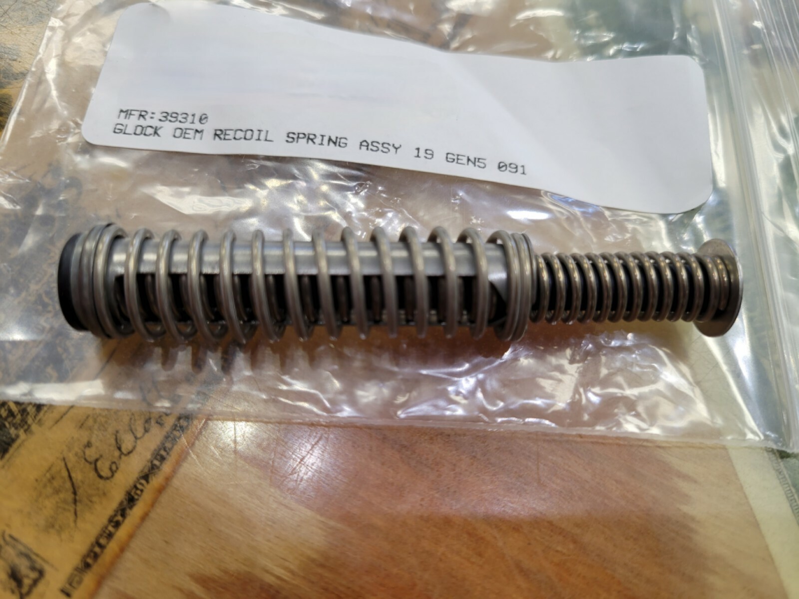 NEW Glock OEM Recoil Spring Assy 19 Gen 5 091 #39310