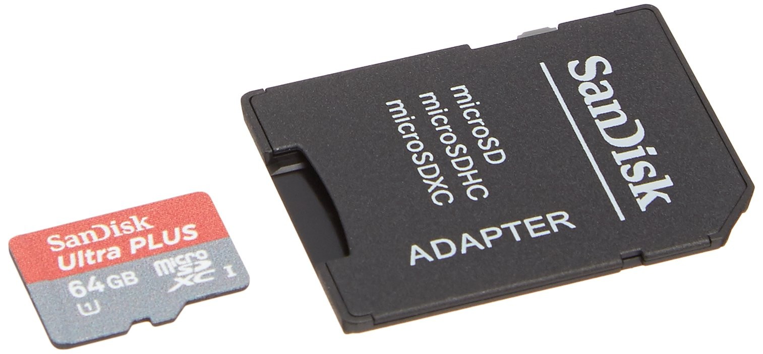 SanDisk Ultra Plus 64 GB MicroSDXC Class 10 UHS-I Memory Card