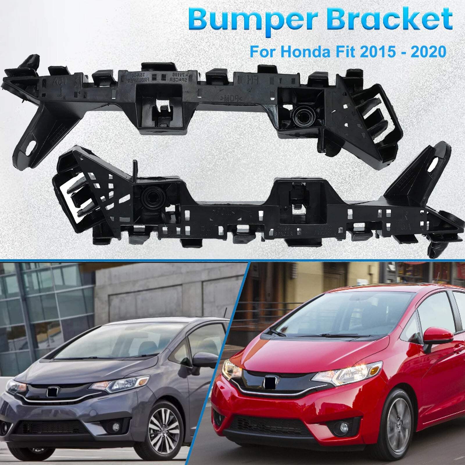 Front Bumper Retainer Bracket Left Right Pair Beam Mount Support For Honda Fit/J