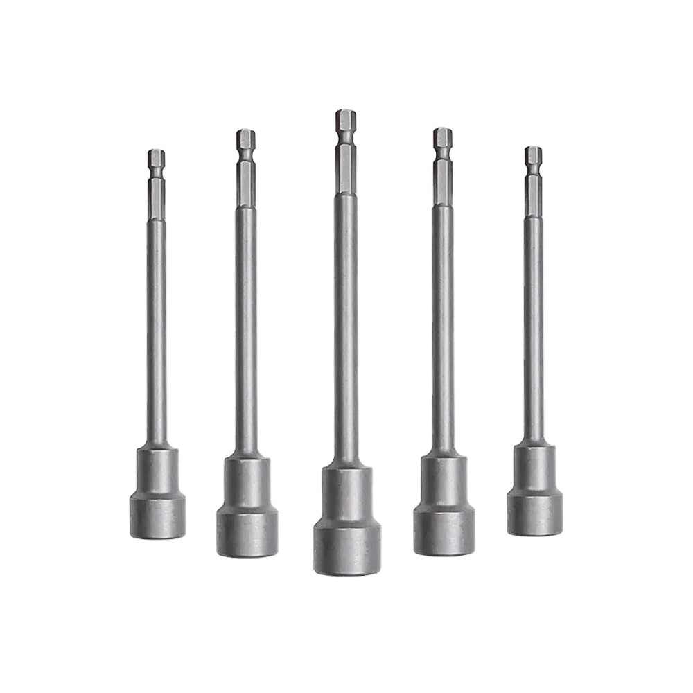 1/4" Metric Hex Magnetic Nut Driver Socket 6mm-24mm Extra Long Impact Drill Bits