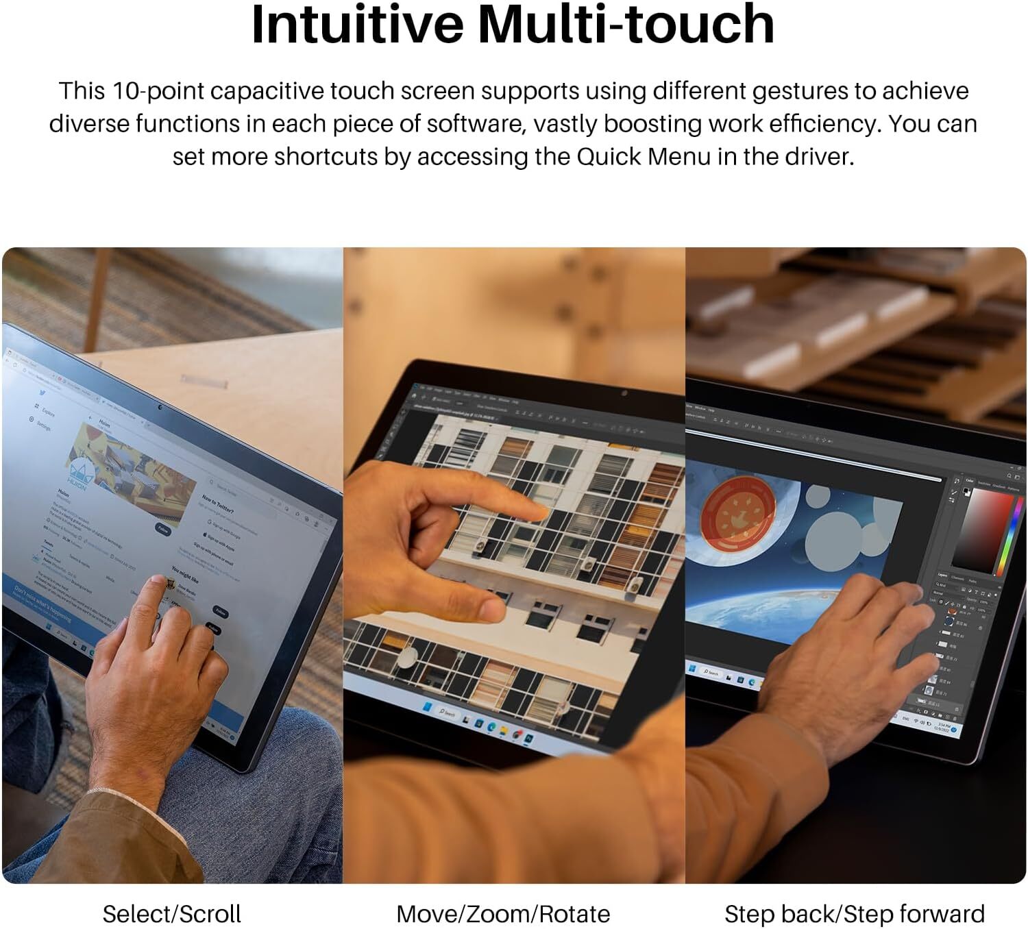 HUION Kamvas Studio 16 Pen Computer 15.8“ Drawing Tablet 2.5K QHD Touch Screen