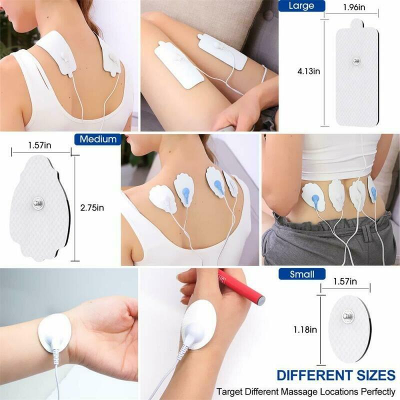 20Pcs Large Snap On Replacement Pads For Electrode TENS Unit & Pulse Massager