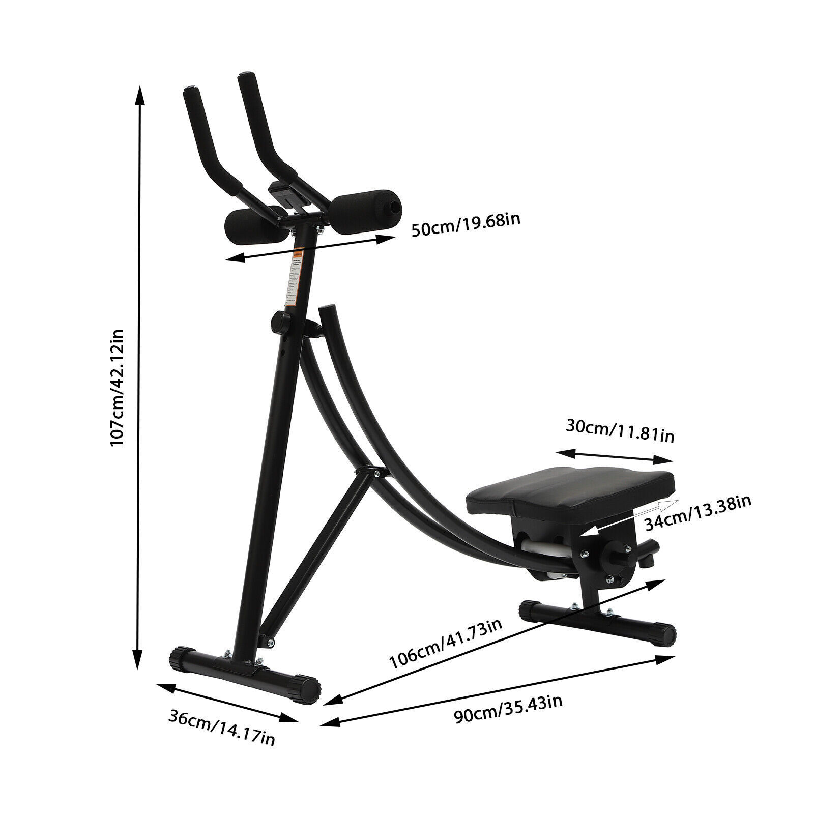 Abdominal Crunch Core Abdominal Workout Ab Trainer Machine Coaster For Home&Gym