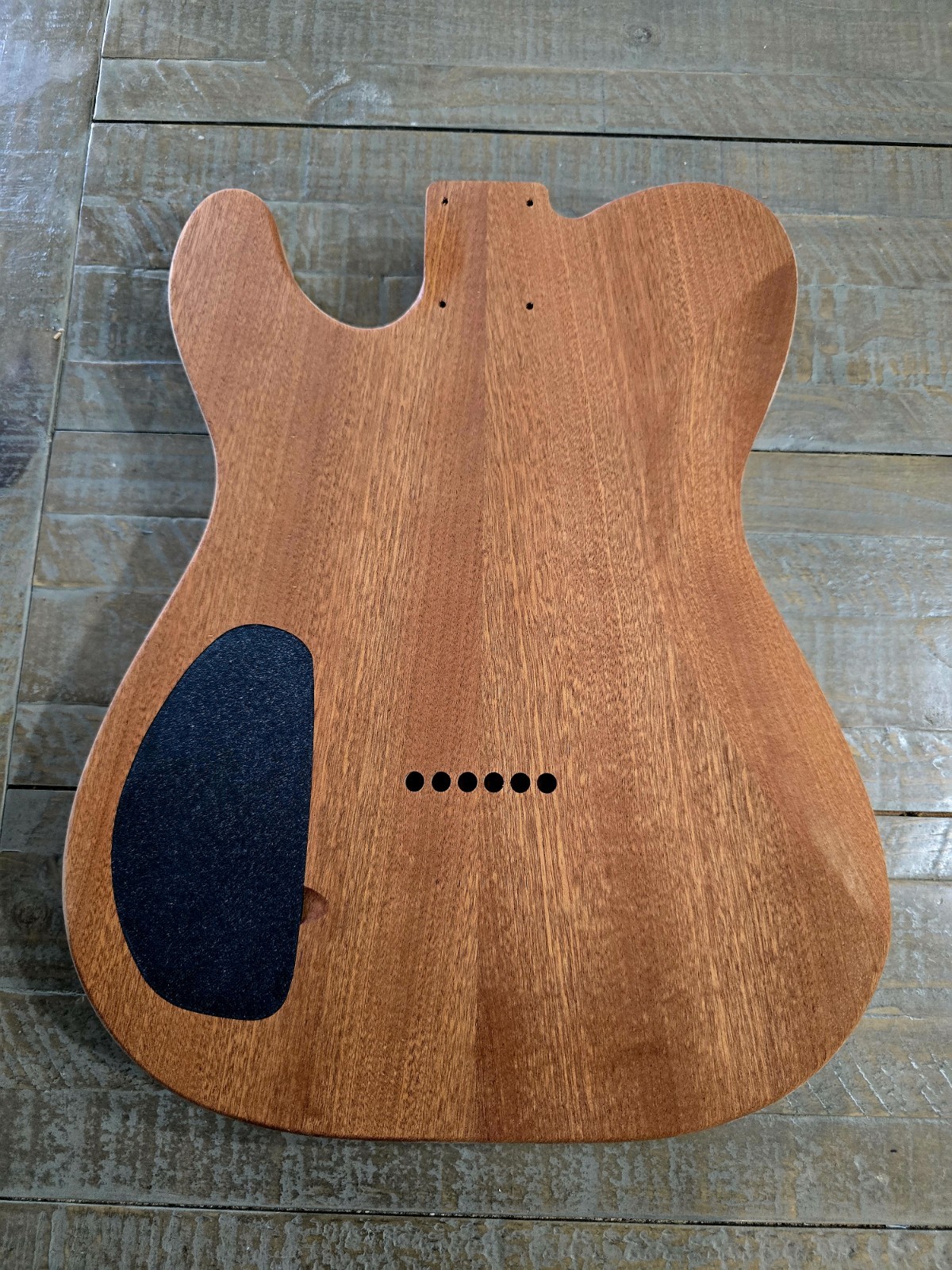 Guitar Body, Flame Maple on Sapele, HH