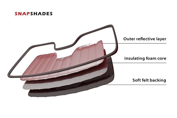 Genuine SNAPSHADES Front Windscreen Sun Shade for Toyota C-HR 1st Gen (AX10/A...