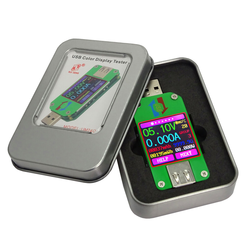 USB Battery Power Tester Digital Multimeter Voltmeter Voltage Current QC2.0/3.0