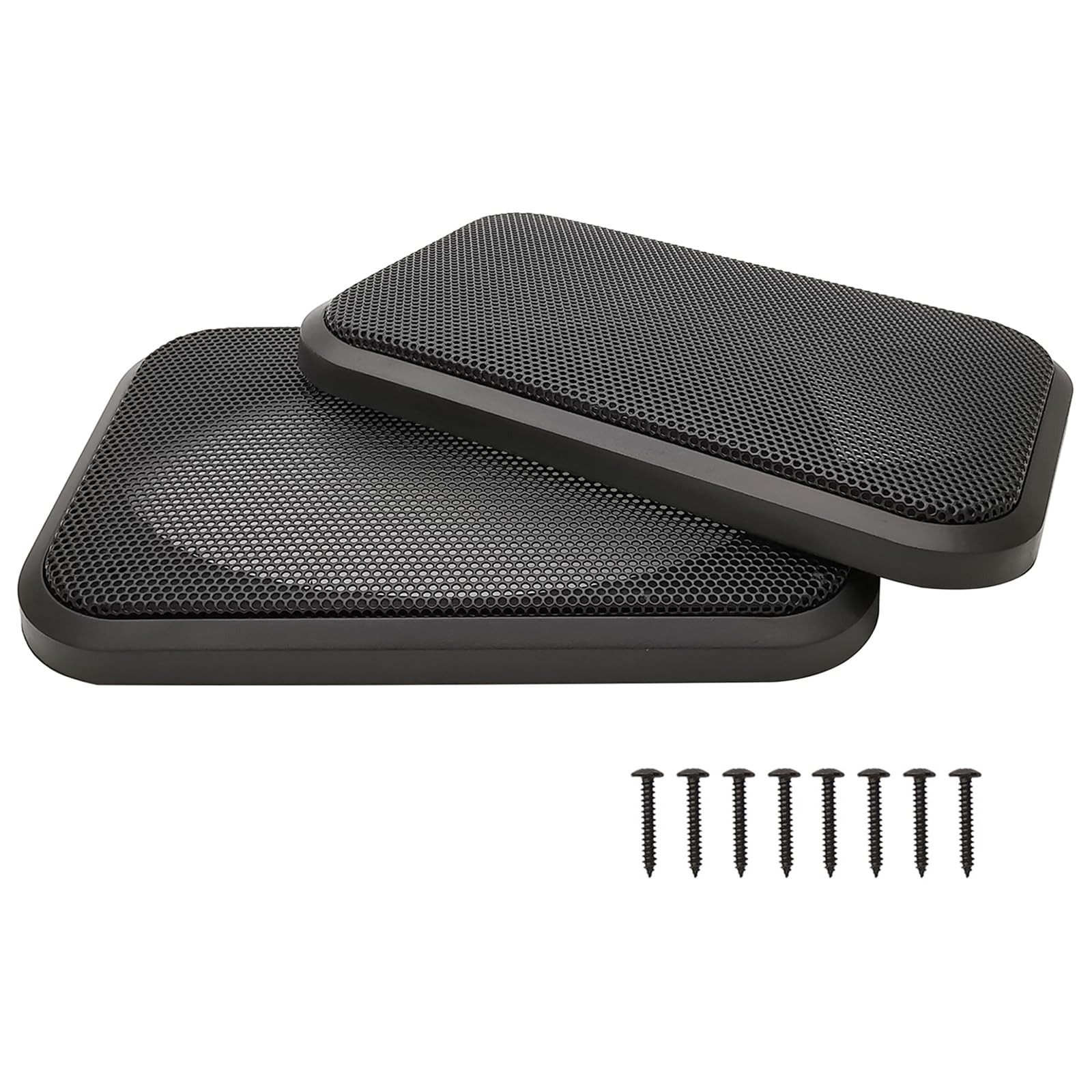 4" x 6" Speaker Grill Covers, Car Subwoofer x - 2Pcs, Black
