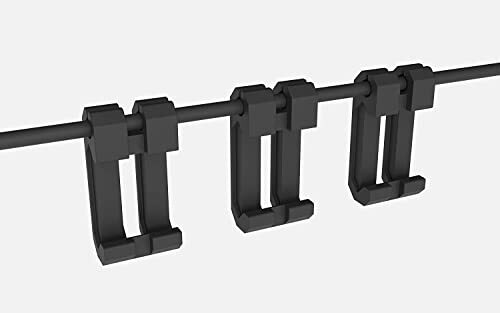 Picatinny Weapon Light Pressure Switch Cable Clips | Black