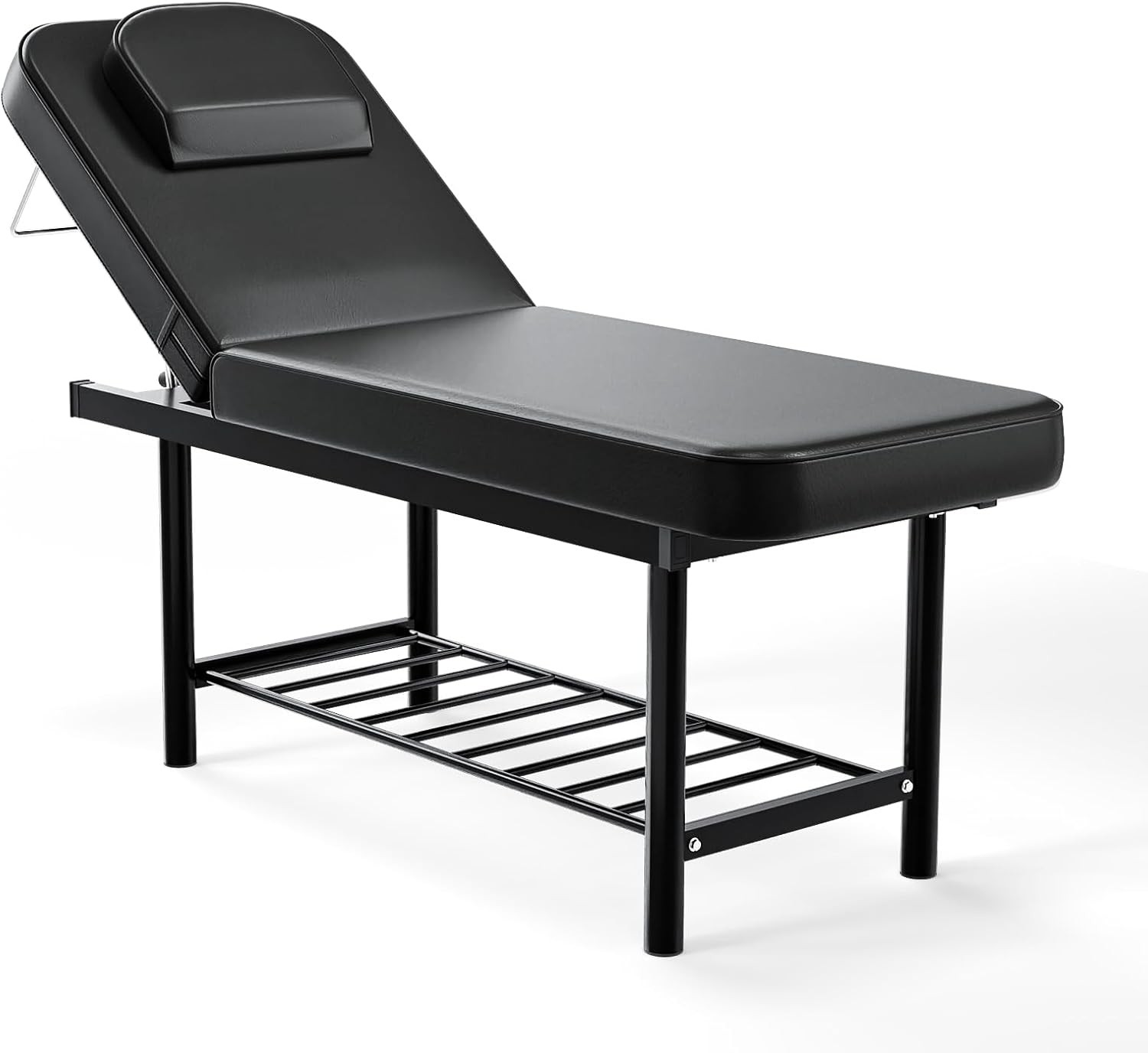 Massage Bed Massage Table with Adjustable Backrest with Storage Space for Tattoo