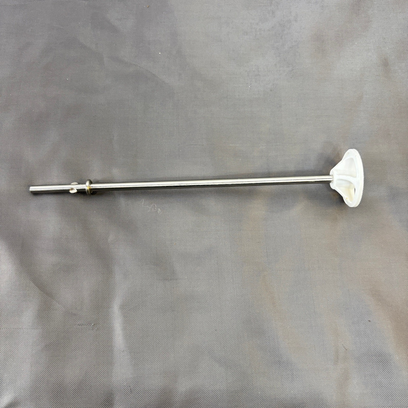Hand Mixer Blending Rod Frother Accessory Stainless Steel 8.5" Plastic White End