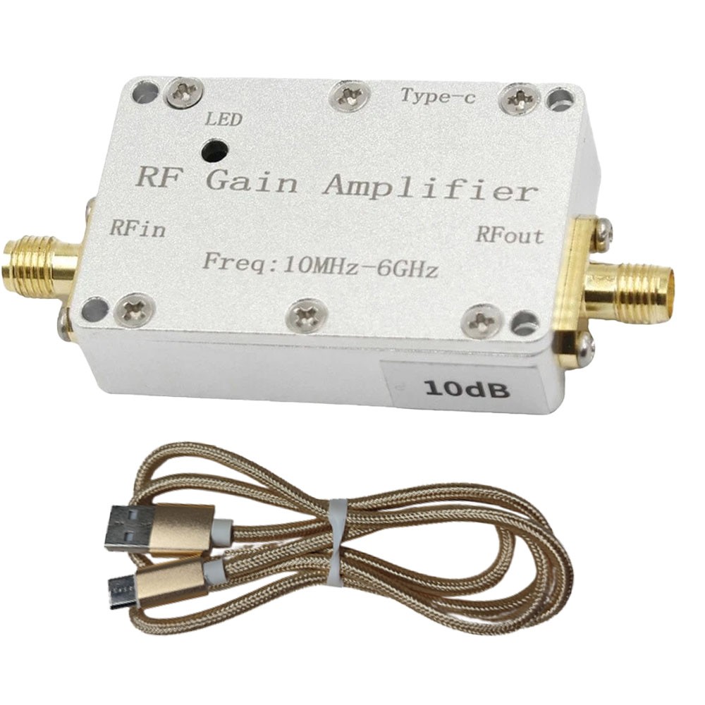 10M-6GHz RF Amplifier 10dB High Gain Driver Receiving Amplifier Module HOT