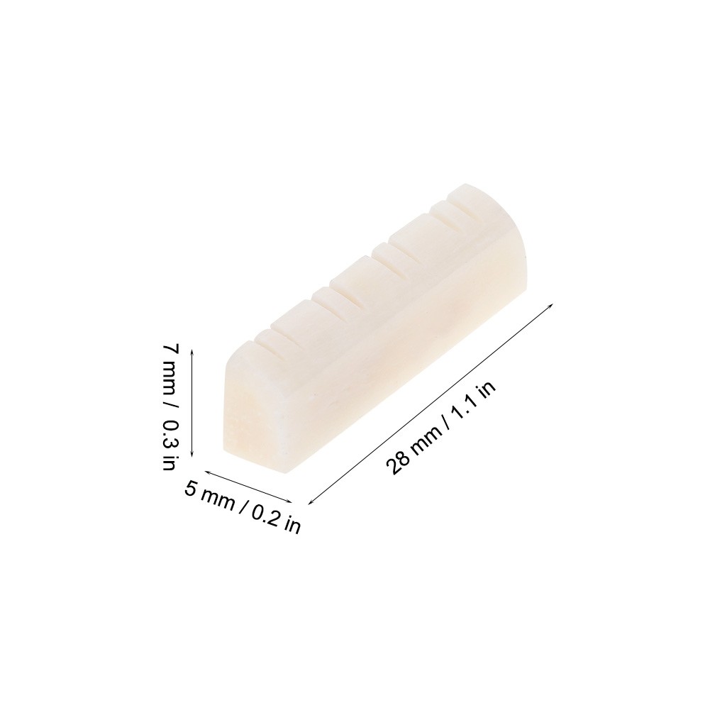 3Pcs Mandolin Bone Nuts Durable String For 8 String Instrument Repair EBTJ