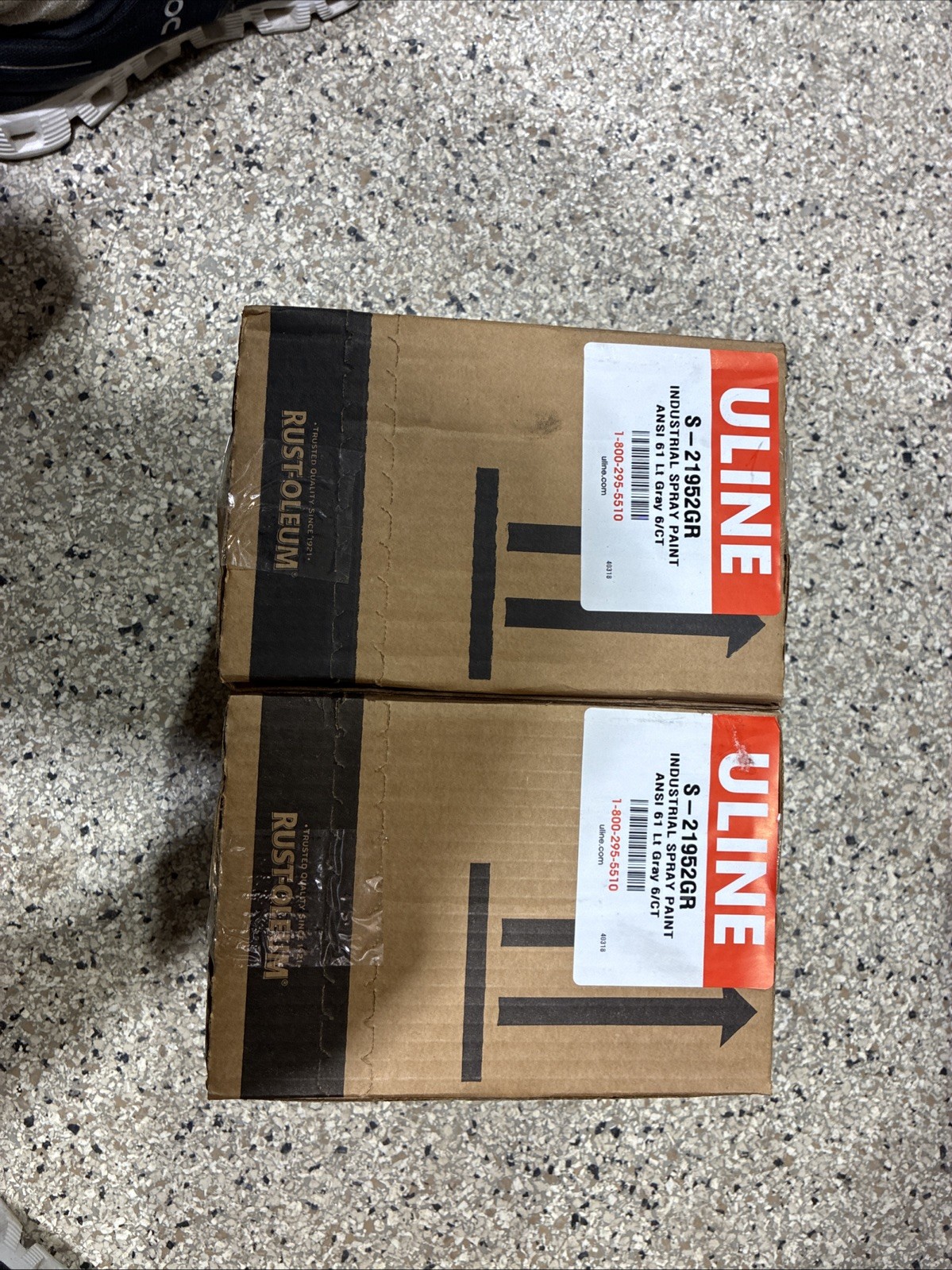 (QTY: 12) S-21952GR GRAY Industrial Spray Paint
