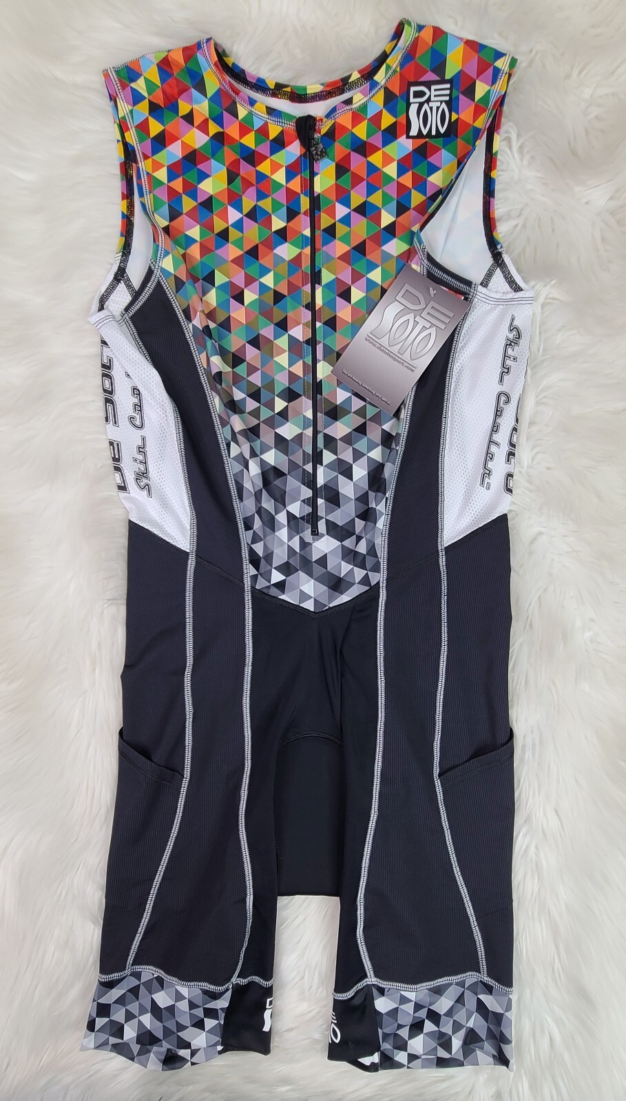 DE SOTO TRIATHLON / SKIN COOLER /PADDED FORZA FLISUITE COLOR FADE (2XL)