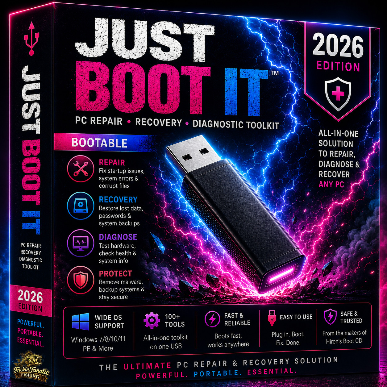 Just Boot It 2026 PC Repair Recovery Diagnostic Toolkit Bootable Software