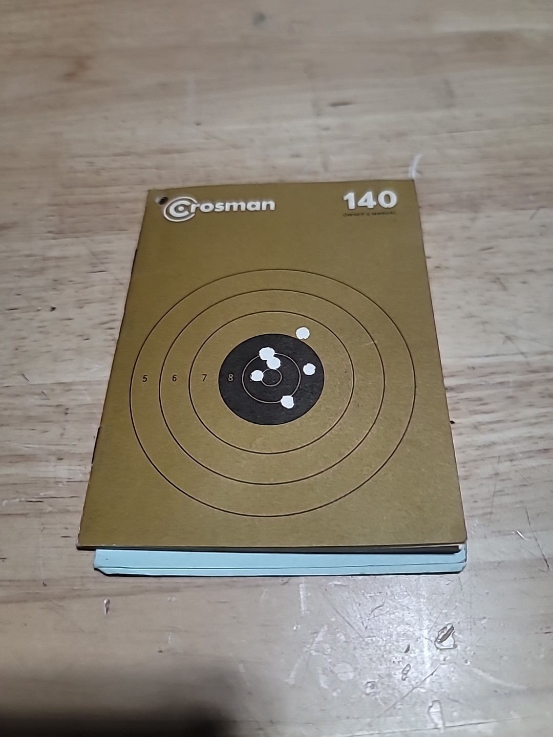 Crosman Vintage 140 Owner's Manual-Gold, Black & White (from late '60s)