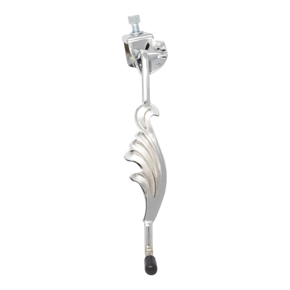 1 OF 1 8" LONG OG LOWRIDER BICYCLE 3D WING STEEL KICKSTAND IN CHROME