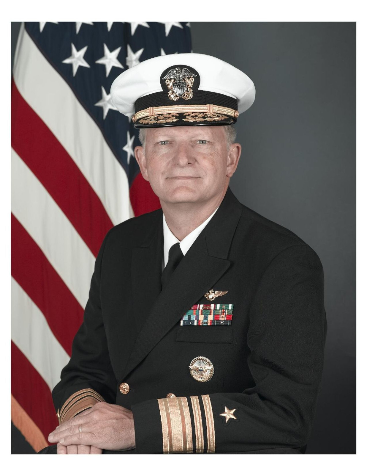 United States Navy Admiral Jeffrey A. Wieringa 8x10 Photo On 8.5" x 11"