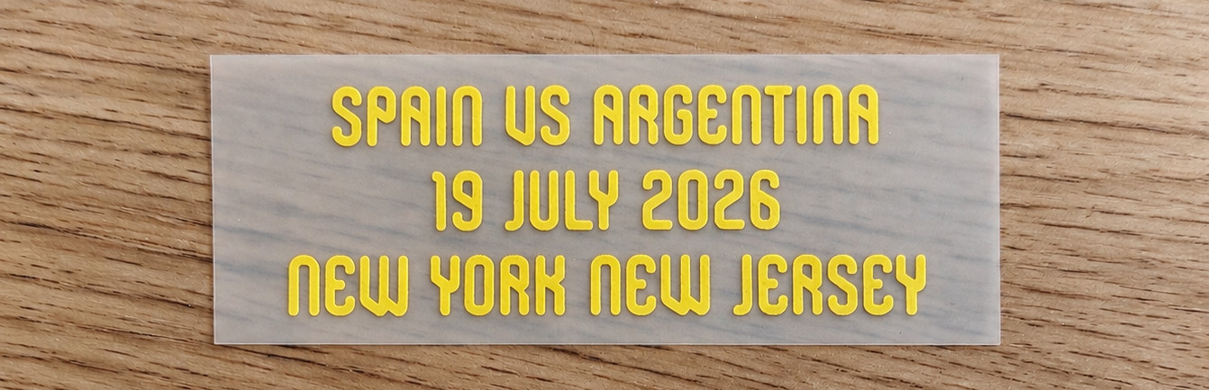 Mondial 2026 SPAIN vs ARGENTINA Match Details NEW JERSEY Patch Badge