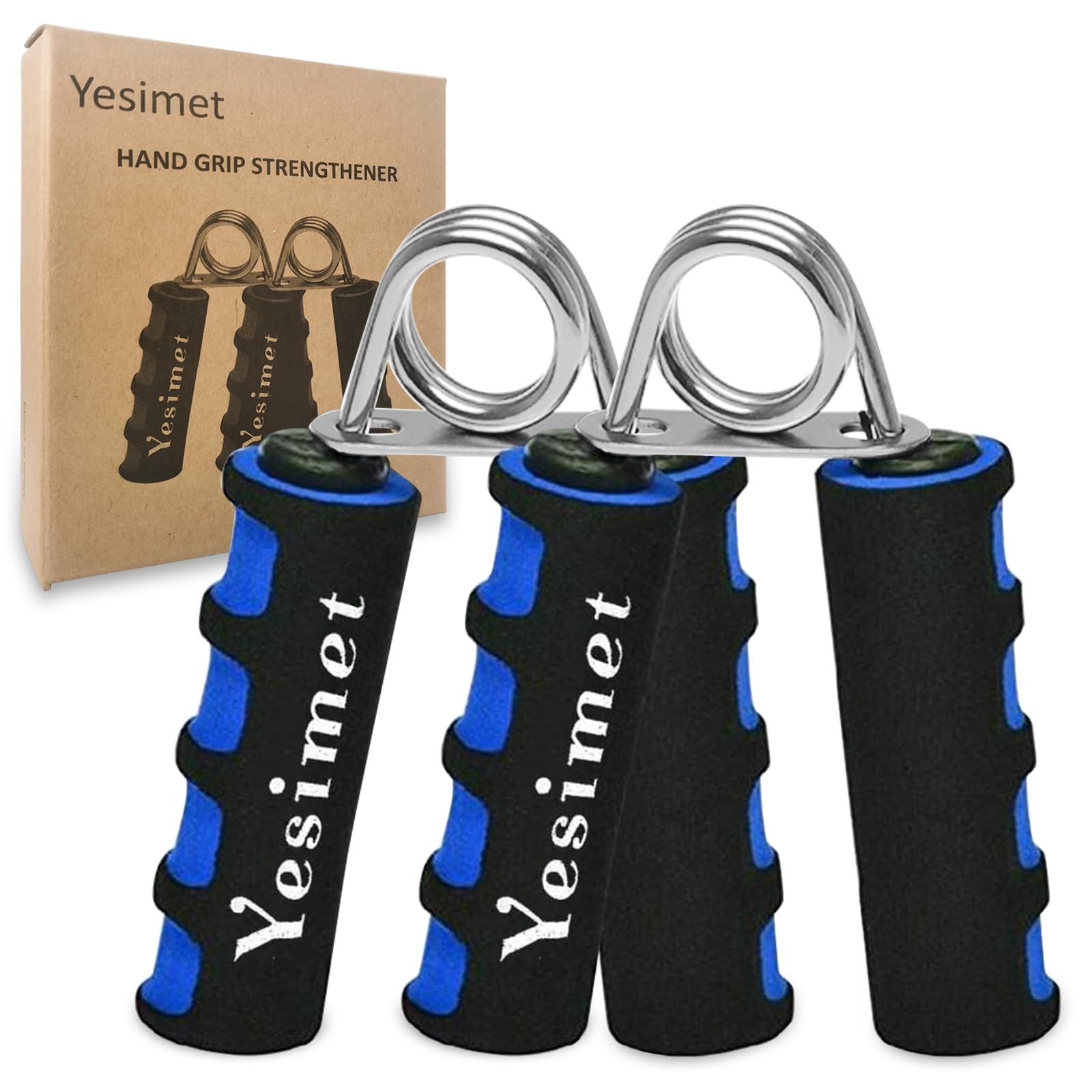 Hand Grip Strengthener Set, Forearm Exerciser, Finger Exercise Gripper, Grip ...