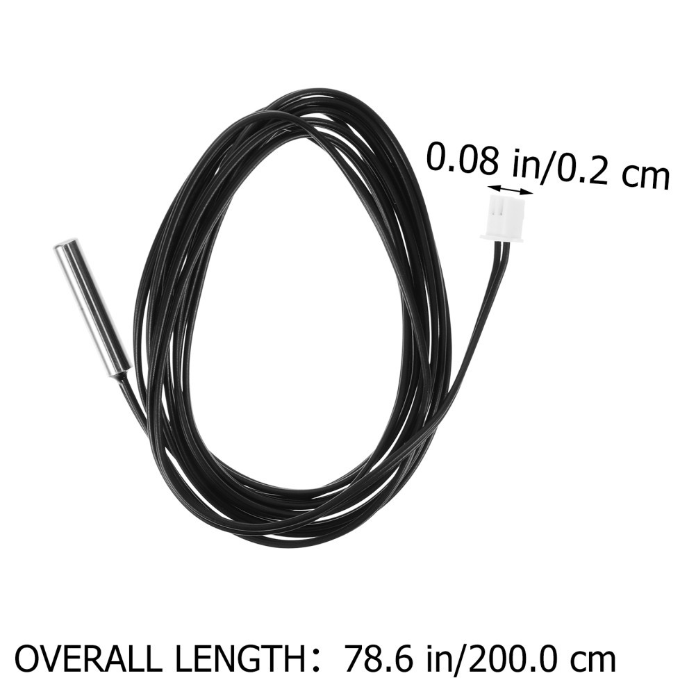 3Pcs Temp Sensor Replacement Probe Wire Black