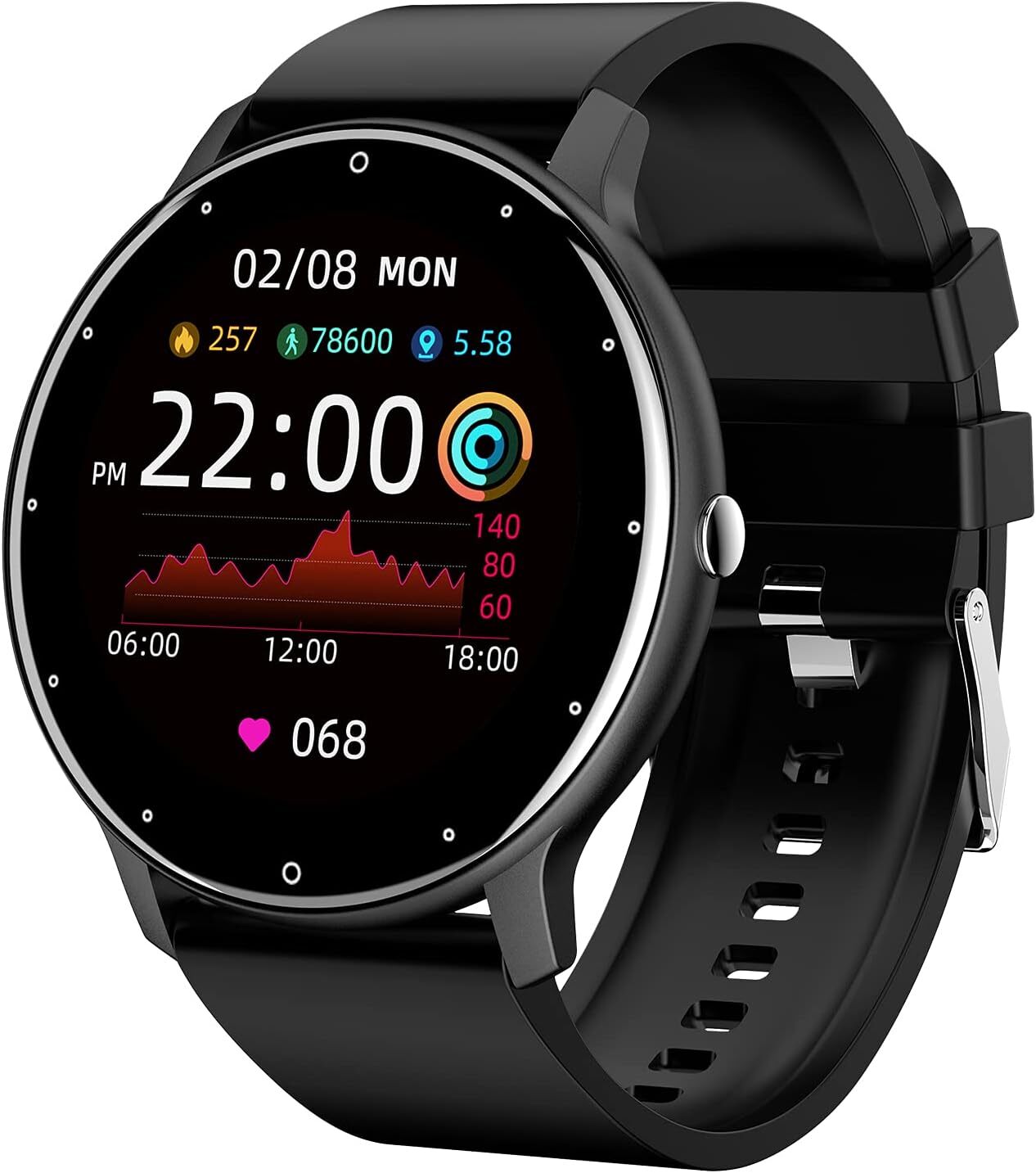 Fitness Gym Activity Tracker HD Touch Screen Smartwatch for OnePlus 10T