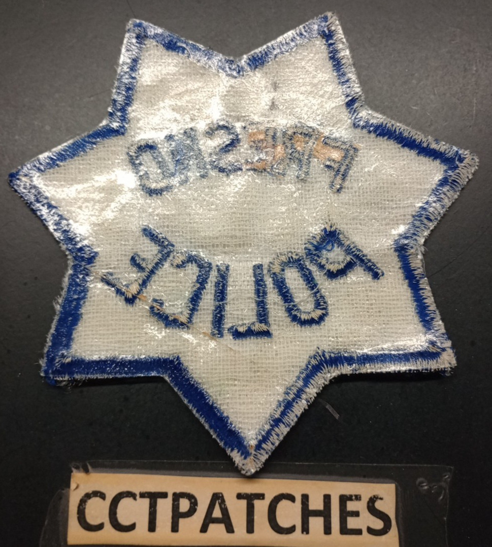 FRESNO, CALIFORNIA POLICE SHOULDER PATCH CA