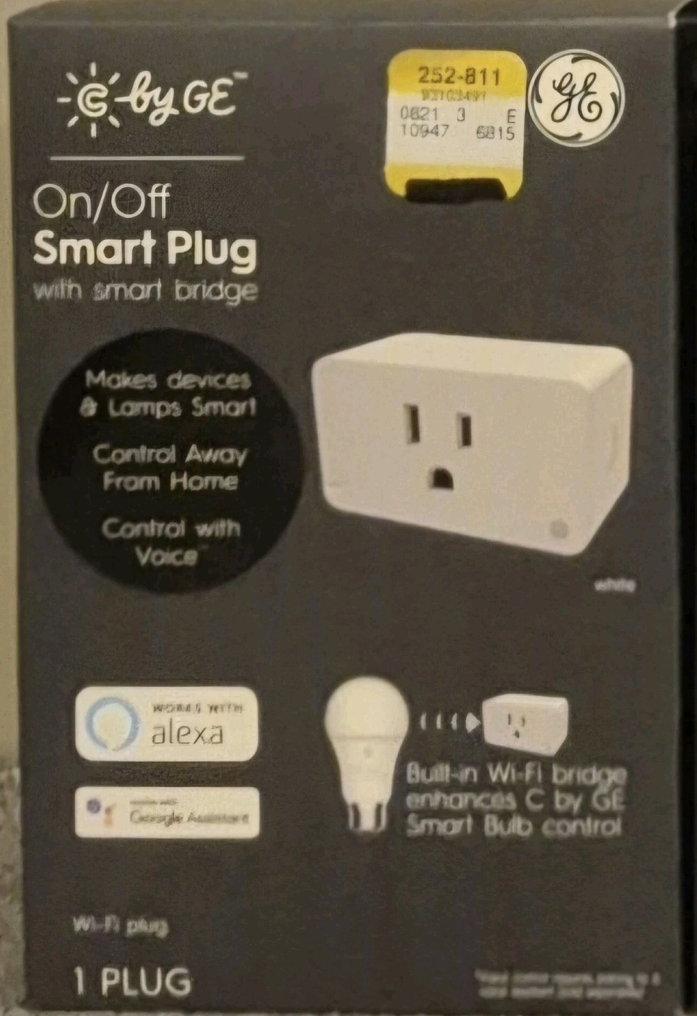 C by GE On/Off Smart Plug W smart bridge WIFI Plug Works W Alexa , Google Assis