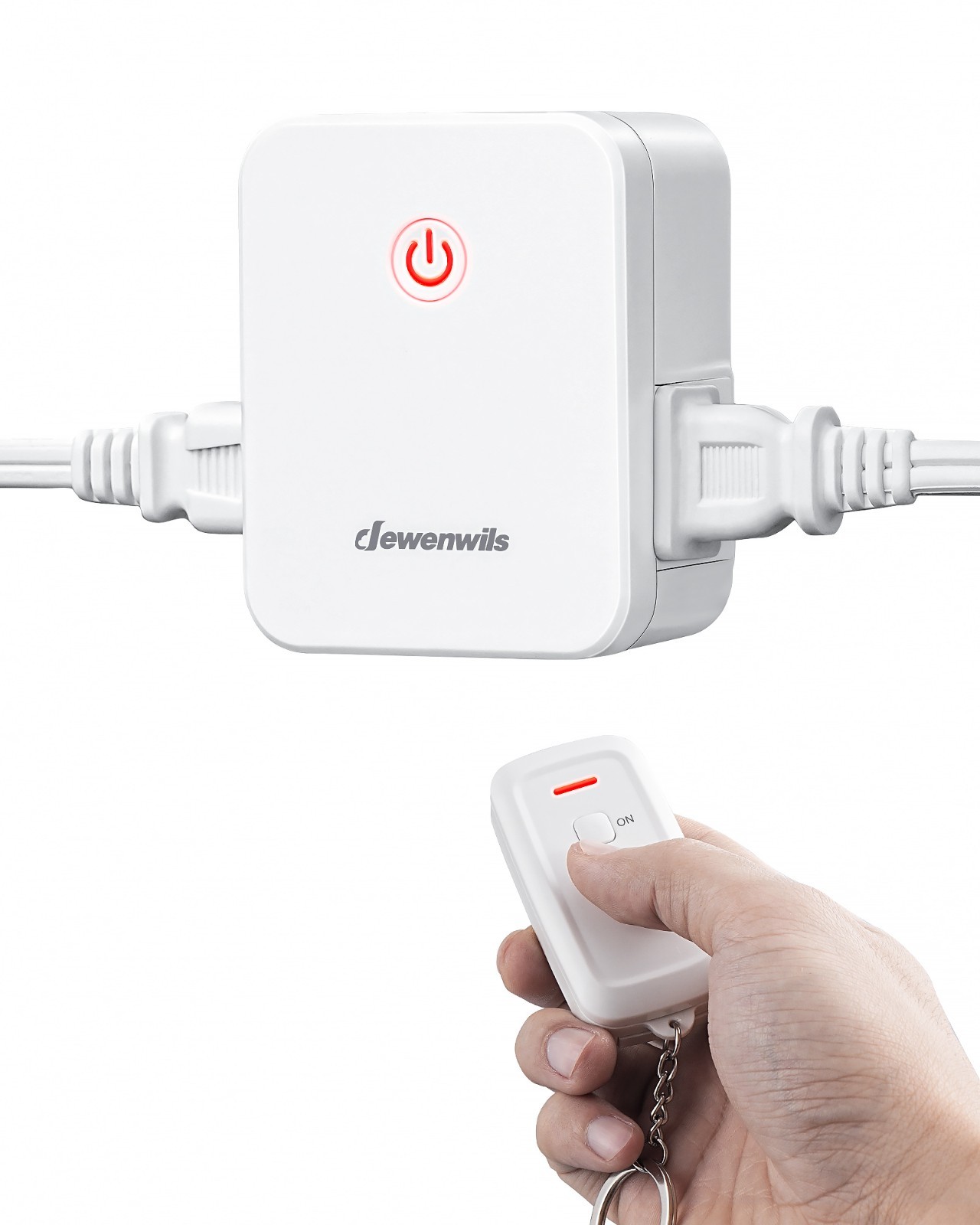 DEWENWILS Wireless Remote Light Switch, 100FT RF Range, 2 Plug, No Wiring