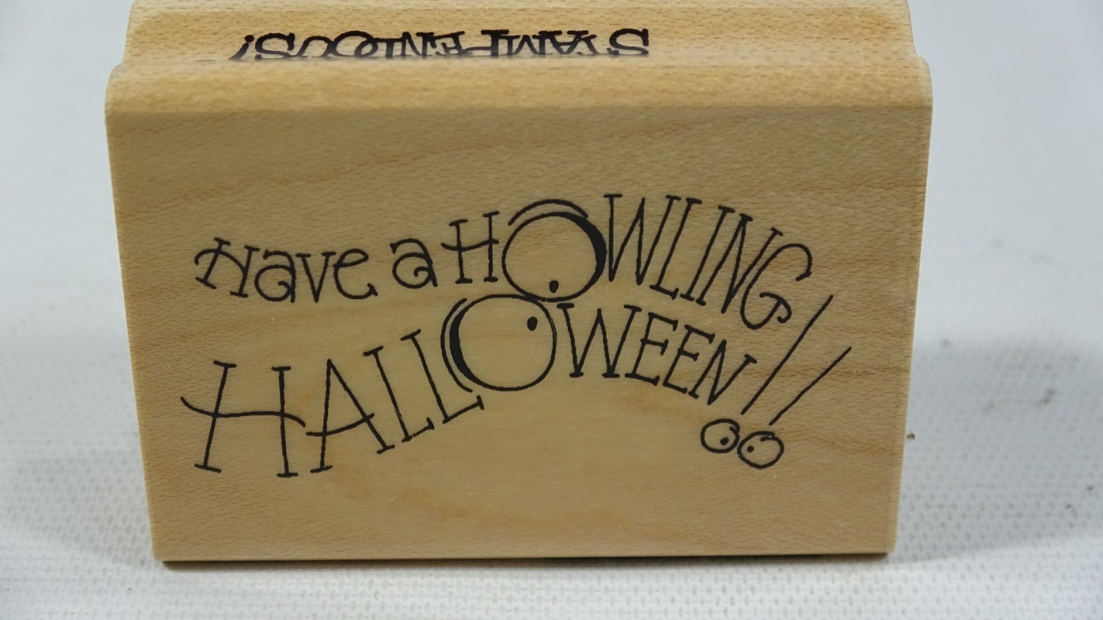 Item:  2007 Stampendous! Halloween Rubber Stamp Have A Howling Halloween H243